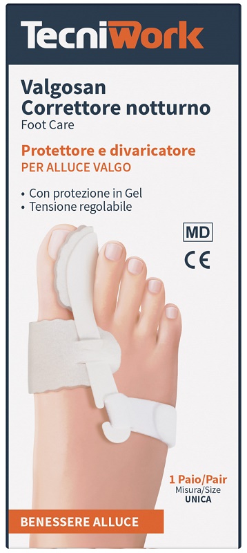 CORRETTORE NOTTURNO PER ALLUCE VALGO MISURA UNICA VALGOSAN 1 PAIO - fitfarma.it