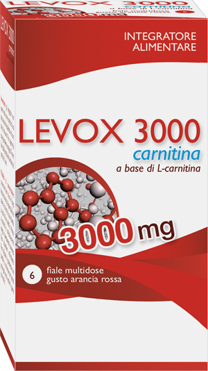 LEVOX 3000 CARNITINA 6 FLACONCINI DA 25 ML - fitfarma.it