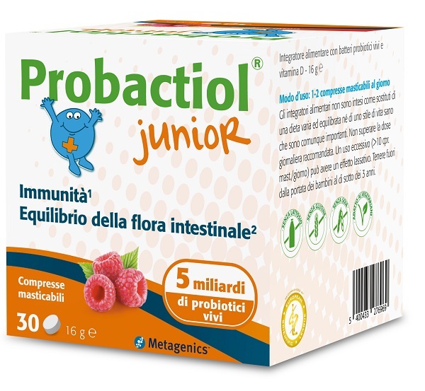 PROBACTIOL JUNIOR 30 COMPRESSE MASTICABILI NEW - fitfarma.it