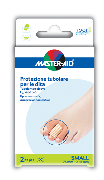 TUBO IN GEL MASTER-AID ELASTICIZZATO S 7,5 CM 2 PEZZI - fitfarma.it