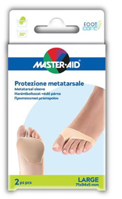 PROTEZIONE MASTER-AID PER METATARSO IN TESSUTO ELASTICO E GEL L 1 PAIO - fitfarma.it