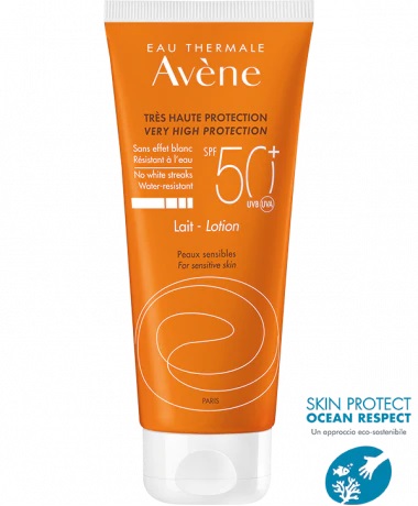 EAU THERMALE AVENE SOLARE LATTE SPF50+ 100 ML NUOVA FORMULA - fitfarma.it