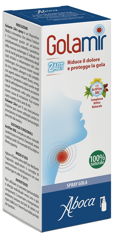 GOLAMIR 2ACT SPRAY 30 ML NO ALCOOL ADULTI E BAMBINI DA UN ANNO DI ETA' - fitfarma.it