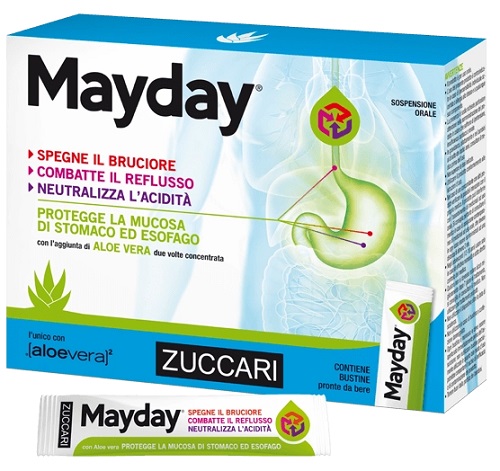 MAYDAY SOSPENSIONE PER USO ORALE ALLA MENTA 24 BUSTINE 10 ML - fitfarma.it