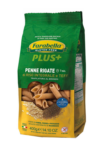 FARABELLA PENNE RISO INTEGRALE E TEFF 400 G - fitfarma.it