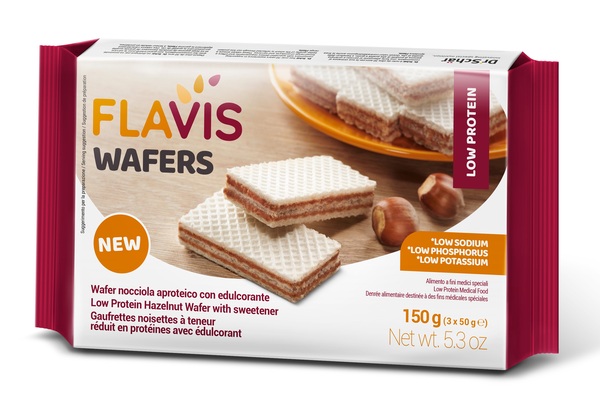 FLAVIS WAFER NOCCIOLA 150 G - fitfarma.it