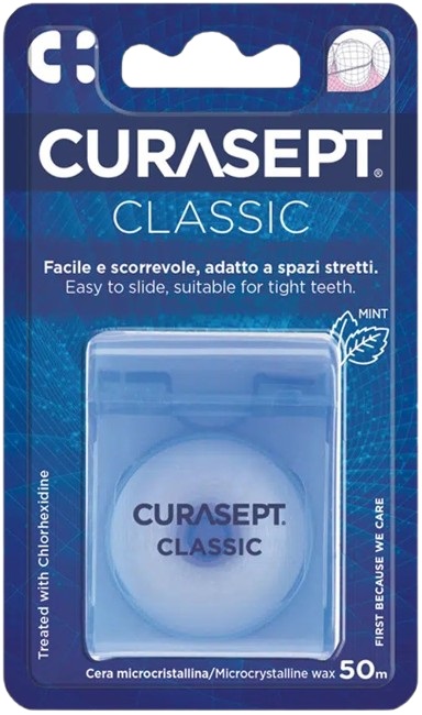 CURASEPT FLOSS CLASSIC CERATO CLOREXIDINA - fitfarma.it