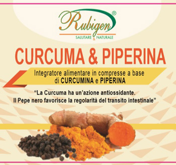 CURCUMA & PIPERINA RUBIGEN 120 COMPRESSE DA 500 MG - fitfarma.it