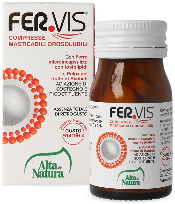 FERVIS 20 COMPRESSE MASTICABILI OROSOLUBILI - fitfarma.it