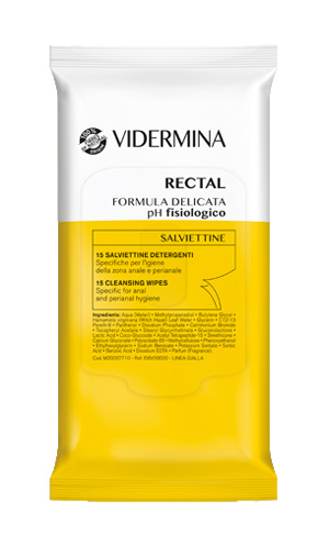 VIDERMINA RECTAL SALVIETTINE 15 PEZZI - fitfarma.it