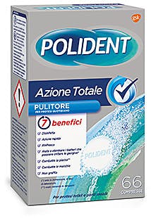 POLIDENT AZIONE TOTALE 66 COMPRESSE PULITORE PER PROTESI QUOTIDIANO - fitfarma.it
