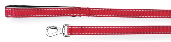 GUINZAGLIO REFLEX CON MANIGLIA IN NEOPRENE ROSSO 20 X 1200 MM - fitfarma.it
