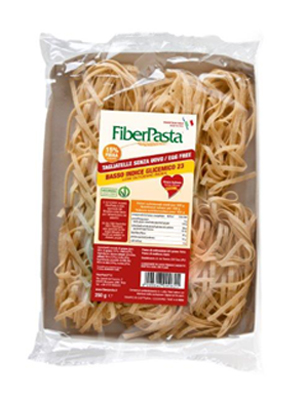 FIBERPASTA TAGLIATELLE SENZA UOVO BASSO CONTENUTO GLICEMICO  250 G - fitfarma.it
