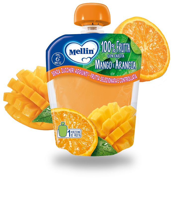 MELLIN POUCH ARANCIA MANGO 90 G - fitfarma.it