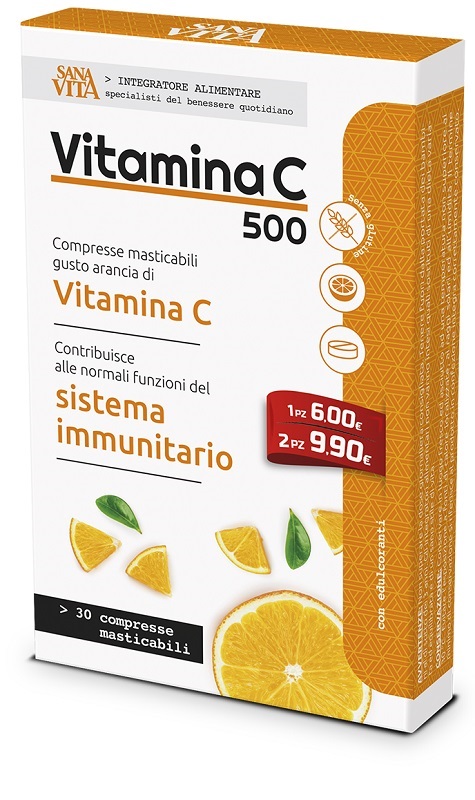 SANAVITA VITAMINA C MASTICABILE 30 COMPRESSE - fitfarma.it