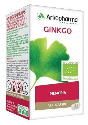 ARKO CAPSULE GINKGO BIO 130 CAPSULE - fitfarma.it