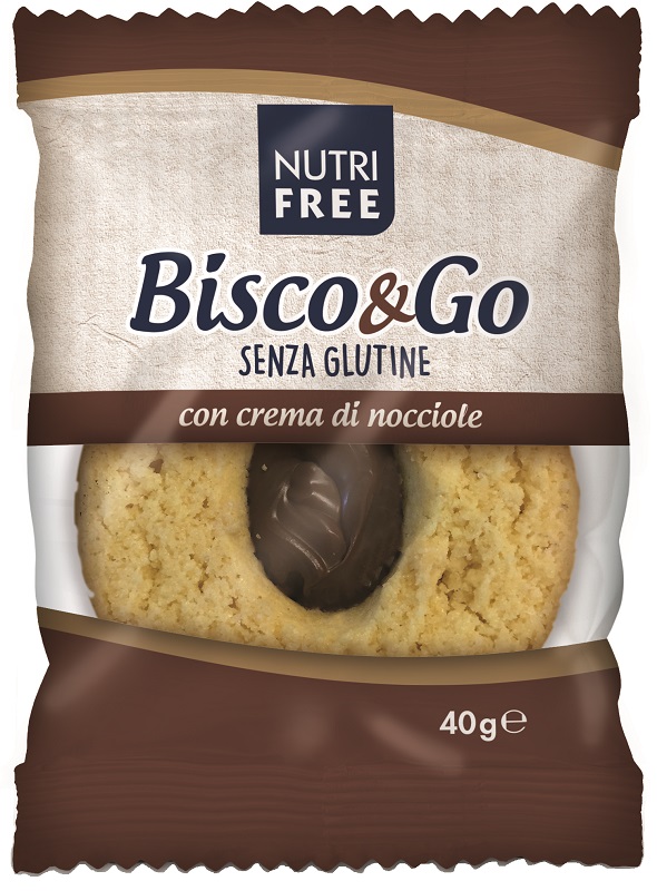 NUTRIFREE BISCO&GO CON CREMA DI NOCCIOLE 40 G - fitfarma.it