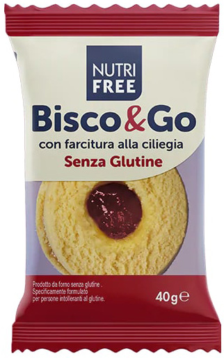 NUTRIFREE BISCO&GO CON FARCITURA ALLA CILIEGIA 40 G - fitfarma.it