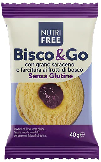 NUTRIFREE BISCO&GO CON GRANO SARACENO E FARCITURA AI FRUTTI DI BOSCO 40 G - fitfarma.it