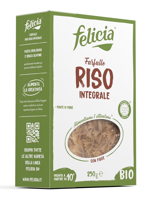 FELICIA FARFALLE RISO INTEGRALE 250 G - fitfarma.it