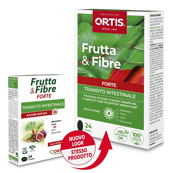 FRUTTA & FIBRE FORTE 24 COMPRESSE - fitfarma.it