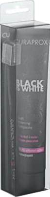 CURAPROX BLACK IS WHITE DENTIFRICI SBIANCANTI 1 DENTIFRICIO DA 90ML + 1 SPAZZOLINO - fitfarma.it