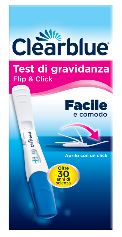 TEST DI GRAVIDANZA CLEARBLUE FLIP & CLICK 1 PEZZO - fitfarma.it