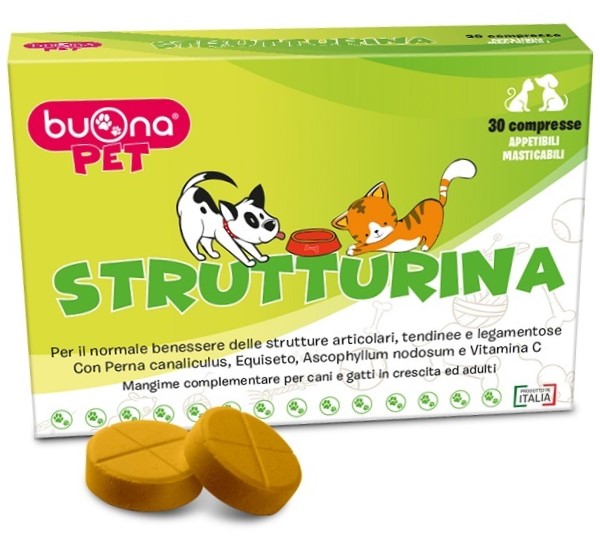 BUONAPET STRUTTURINA 30 COMPRESSE - fitfarma.it