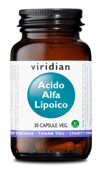 VIRIDIAN ACIDO ALFA LIPOICO 30 CAPSULE VEGETALI - fitfarma.it
