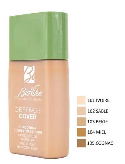 DEFENCE COVER FONDOTINTA CORRETTORE FLUIDO 104 40 ML - fitfarma.it