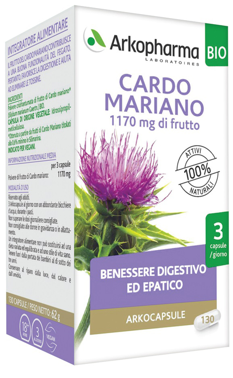 ARKO CAPSULE CARDO MARIANO BIO 130 CAPSULE - fitfarma.it