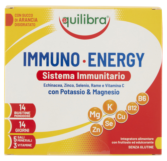 IMMUNO ENERGY SISTEMA IMMUNITARIO POTASSIO & MAGNESIO 14 BUSTINE MONODOSE - fitfarma.it