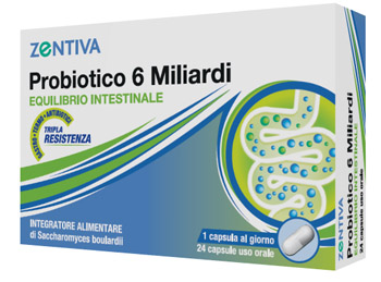 ZENTIVA PROBIOTICO 6 MILIARDI 24 CAPSULE VEGETALI - fitfarma.it