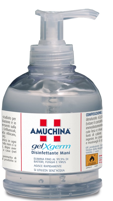 AMUCHINA GEL X-GERM DISINFETTANTE MANI 250 ML - fitfarma.it