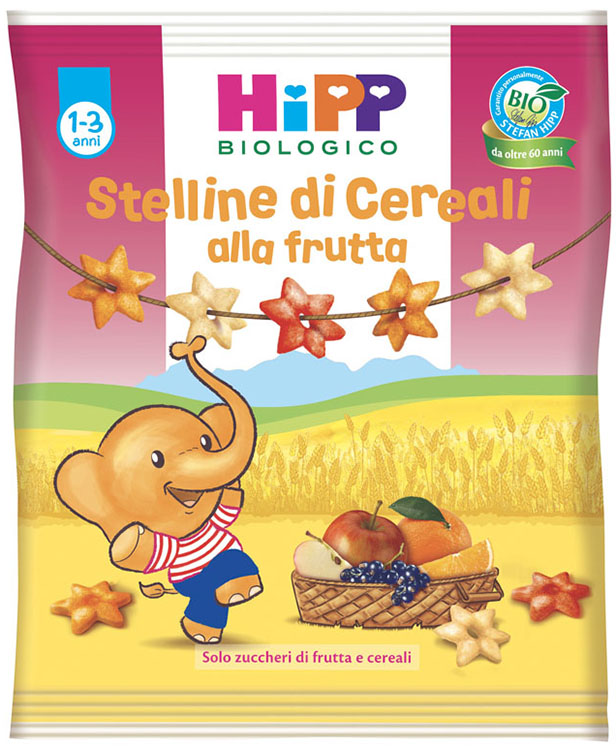 HIPP BIO STELLINE DI CEREALI ALLA FRUTTA 30 G - fitfarma.it