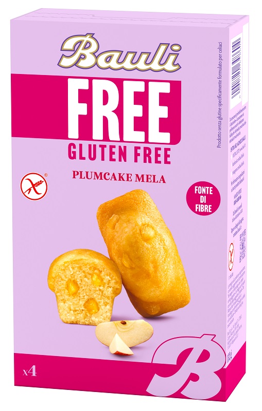 BAULI FREE PLUMCAKE MELA 4 PEZZI DA 33 G - fitfarma.it