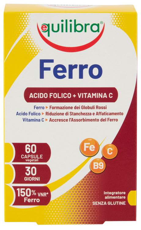 FERRO CON ACIDO FOLICO + VITAMINA C 60 CAPSULE - fitfarma.it