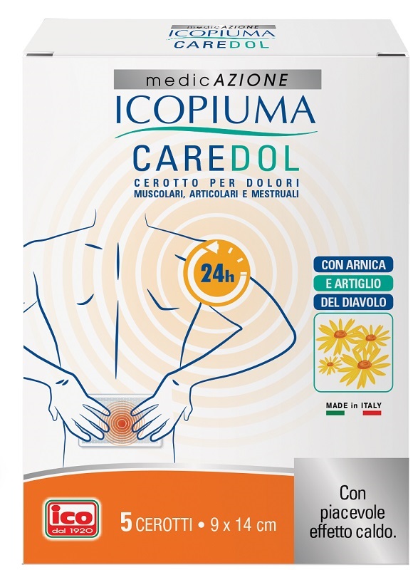 ICOPIUMA CAREDOL CEROTTO DOL RETTANGOLARE 5 PEZZI - fitfarma.it