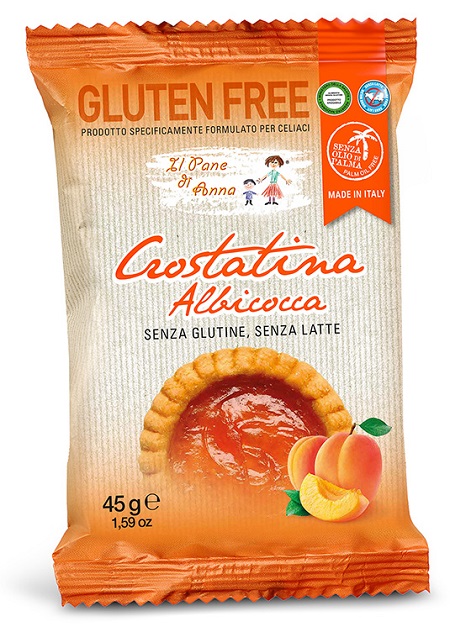 IL PANE DI ANNA CROSTATINA ALL'ALBICOCCA SENZA LATTE 45 G - fitfarma.it
