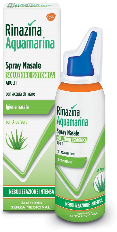 RINAZINA AQUAMARINA ISOTONICA ALOE SPRAY NEBULIZZAZIONE INTENSA 100 ML - fitfarma.it