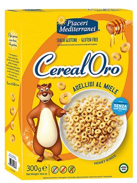 PIACERI MEDITERRANEI CEREALORO ANELLINI MIELE 300 G - fitfarma.it