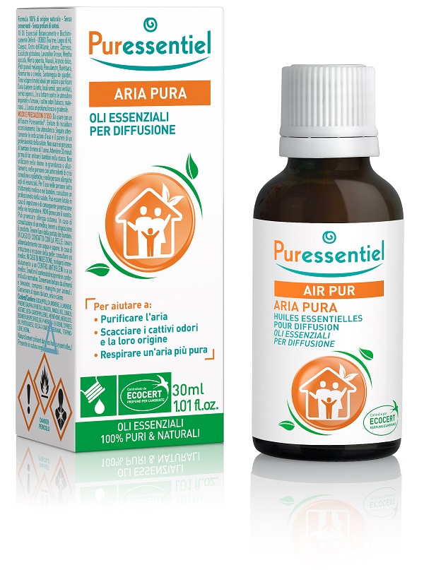 PURESSENTIEL MISCELA PER DIFFUSIONE ARIA PURA CERTIFICATA ECOCERT 30 ML - fitfarma.it