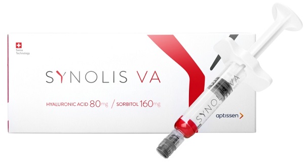 SYNOLIS V-A SOLUZIONE INIETTABILE VISCOELASTICA ISOTONICA IN SIRINGA PRERIEMPITA DI SODIO IALURONATO 80MG  E SORBITOLO 160MG CAPACITA' SIRINGA 4ML MONOSHOT 1 PEZZO - fitfarma.it