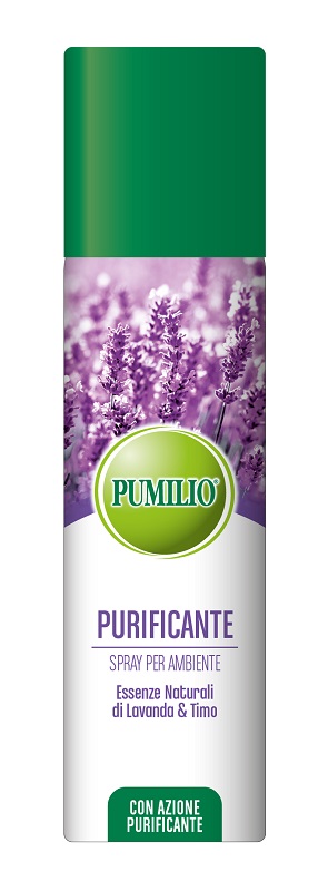 PUMILIO PURIFICANTE SPRAY PER AMBIENTE ESSENZE NATURALI DI LAVANDA E TIMO CON AZIONE IGIENIZZANTE 200 ML - fitfarma.it