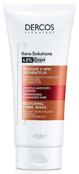 DERCOS TECHNIQUE KERASOL MASCHERA RIPARATRICE 2 MIN 200 ML - fitfarma.it