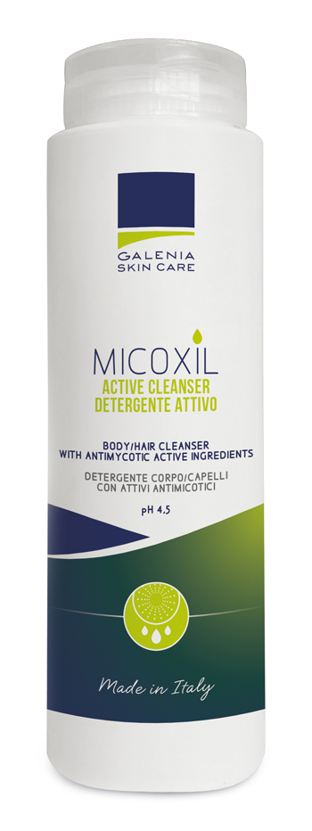 MICOXIL ACTIVE CLEANSER DETERGENTE PER CORPO E CAPELLI PH 4,5 250 ML - fitfarma.it