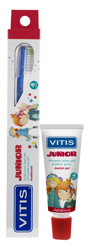 VITIS JUNIOR SPAZZOLINO + GEL 15 ML - fitfarma.it