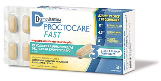 DERMOVITAMINA PROCTOCARE FAST 30 COMPRESSE - fitfarma.it