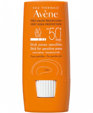 AVENE EAU THERMALE STICK LARGE ZONE SENSIBILI 50+ 8 G - fitfarma.it