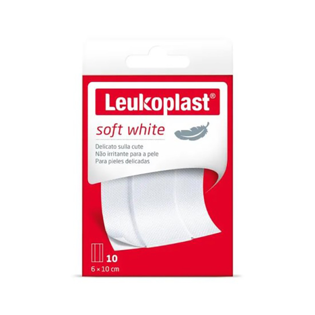 LEUKOPLAST SOFT WHITE 100 X 6 CM 10 PEZZI - fitfarma.it